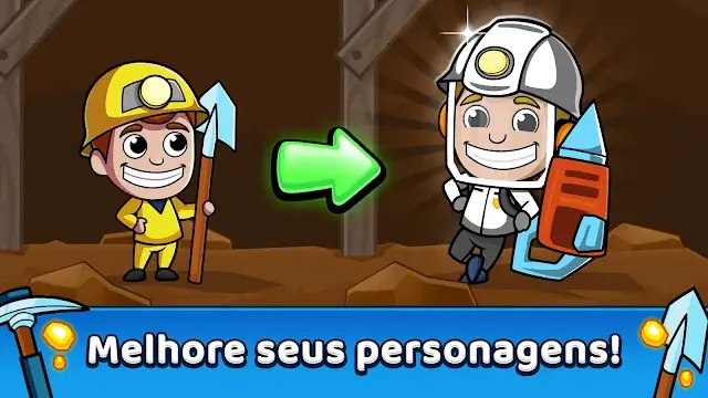 Mina em corte com vários poços e mineiros ativos